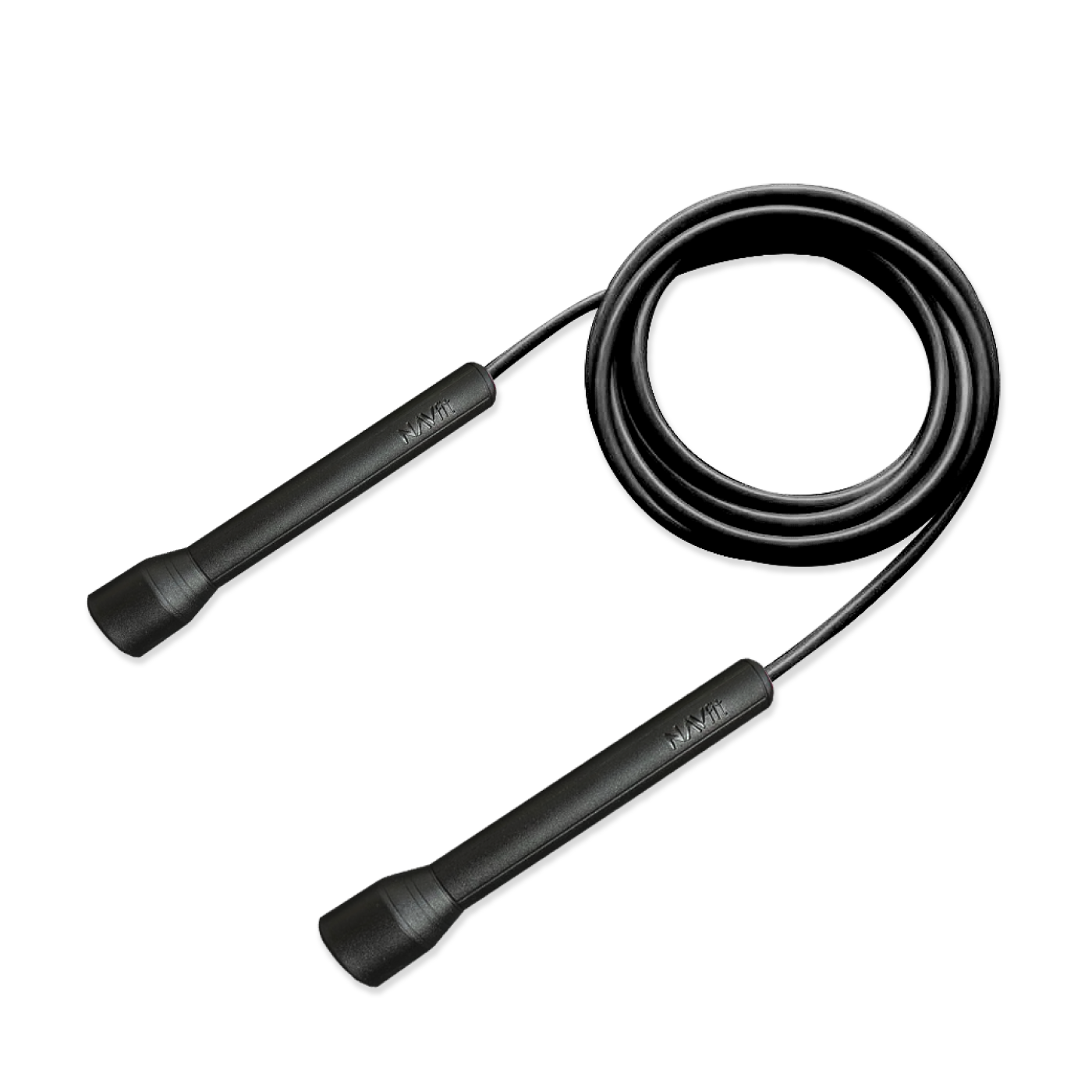 Lazo Cuerda para Saltar | Velocidad, CrossFit | 5mm PVC Premium | Negro